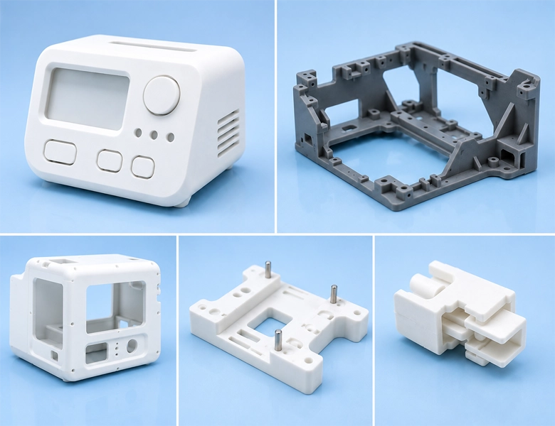 Compact 3D printed diagnostic device enclosure and internal frame used in a hospital laboratory environment