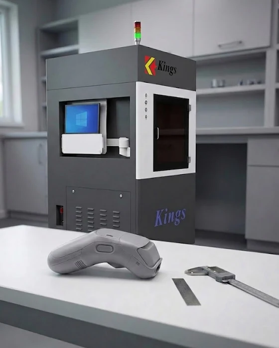 SLA resin 3D printed plastic enclosure prototype with smooth high precision surface finish