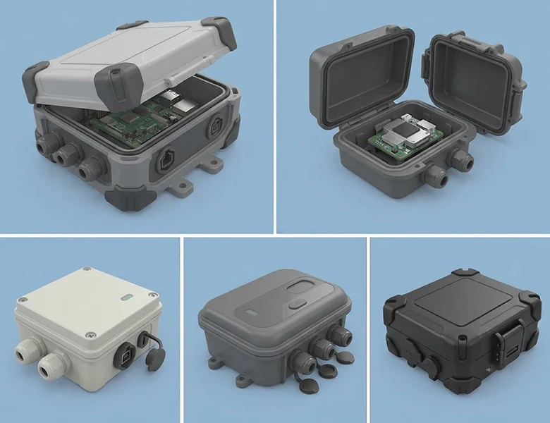 Multi part snap fit enclosure for electronic enclosure design and prototyping in Bangalore, India