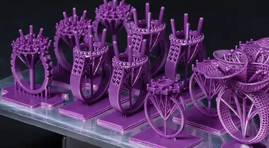 Jewelry 3D printing and vacuum casting in Mysore for precise molds, sample models, and short-run copies.
